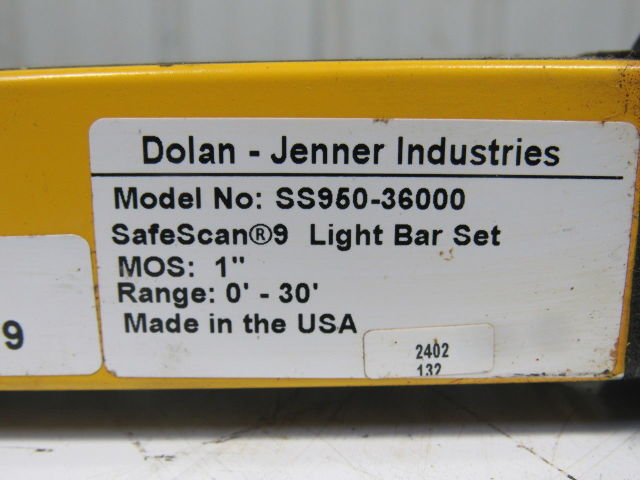 Dolan Jenner SS950-36000 Safe Scan 9 Safety Light Curtain Receiver