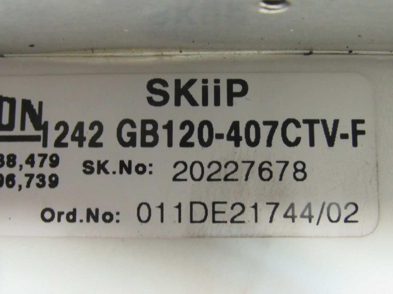 Semikron 1242 GB120-407 CTV-F Integrated Intelligent Powerpack