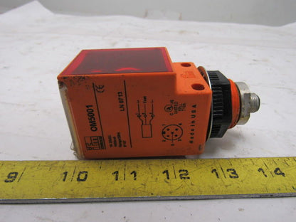 IFM OM5001 10-30VDC 50M Adjustable Photoelectric Sensor Lot Of 2
