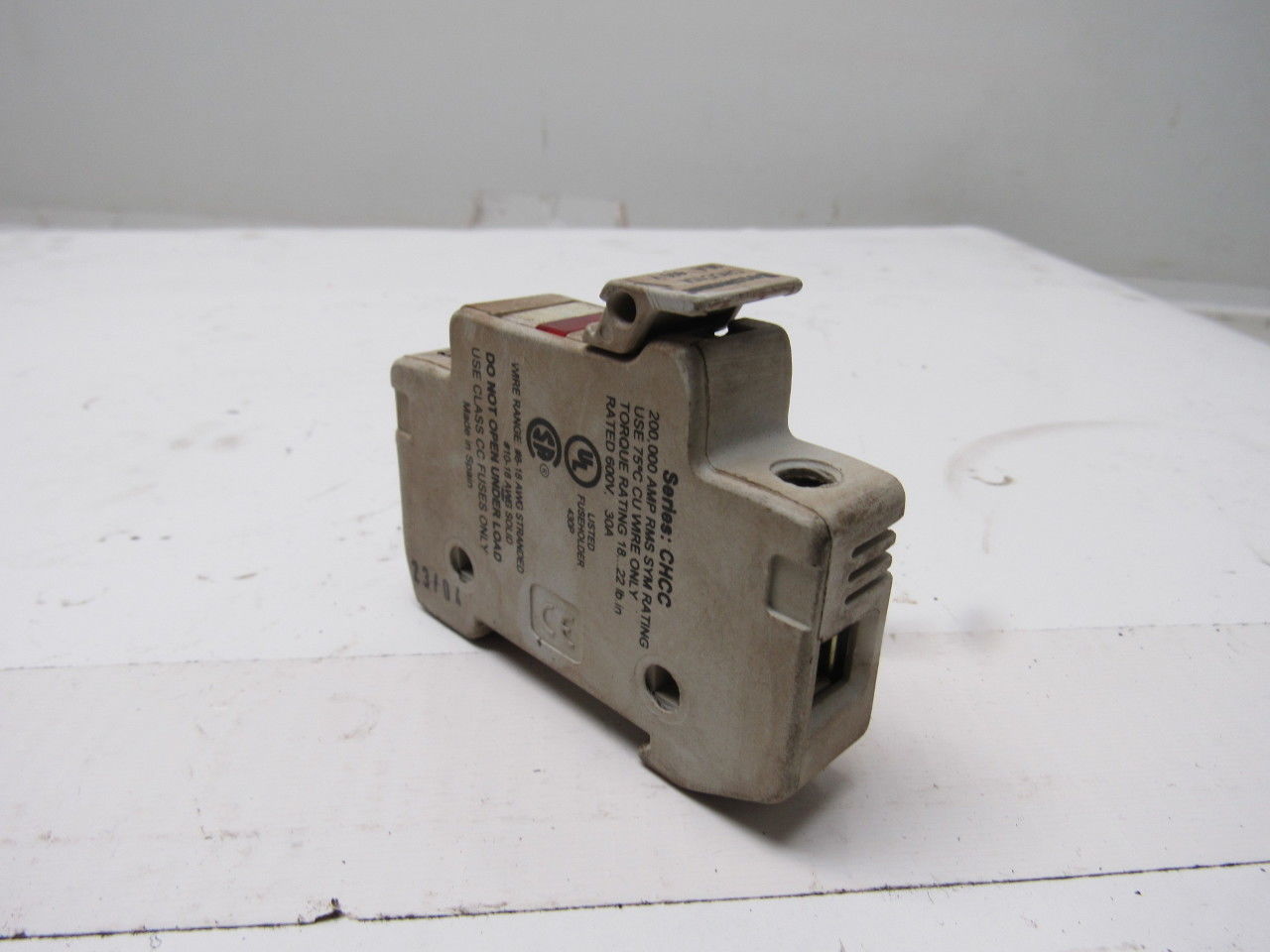 Bussmann CHCC1DI 600V 30A Luminated Class CC Fuse Holder Lot OF 5