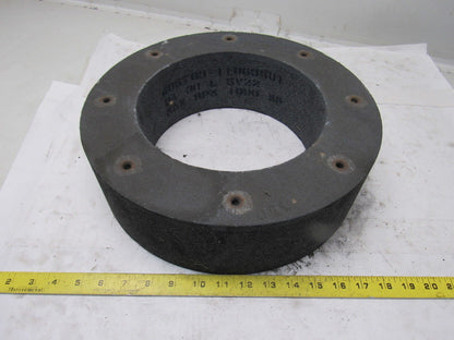 14x4x9" Centerless Grinding Wheel 30 Grit Threaded Back