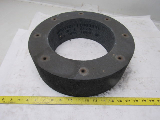 14x4x9" Centerless Grinding Wheel 30 Grit Threaded Back