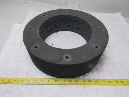 14x4x9" Centerless Grinding Wheel 30 Grit Threaded Back