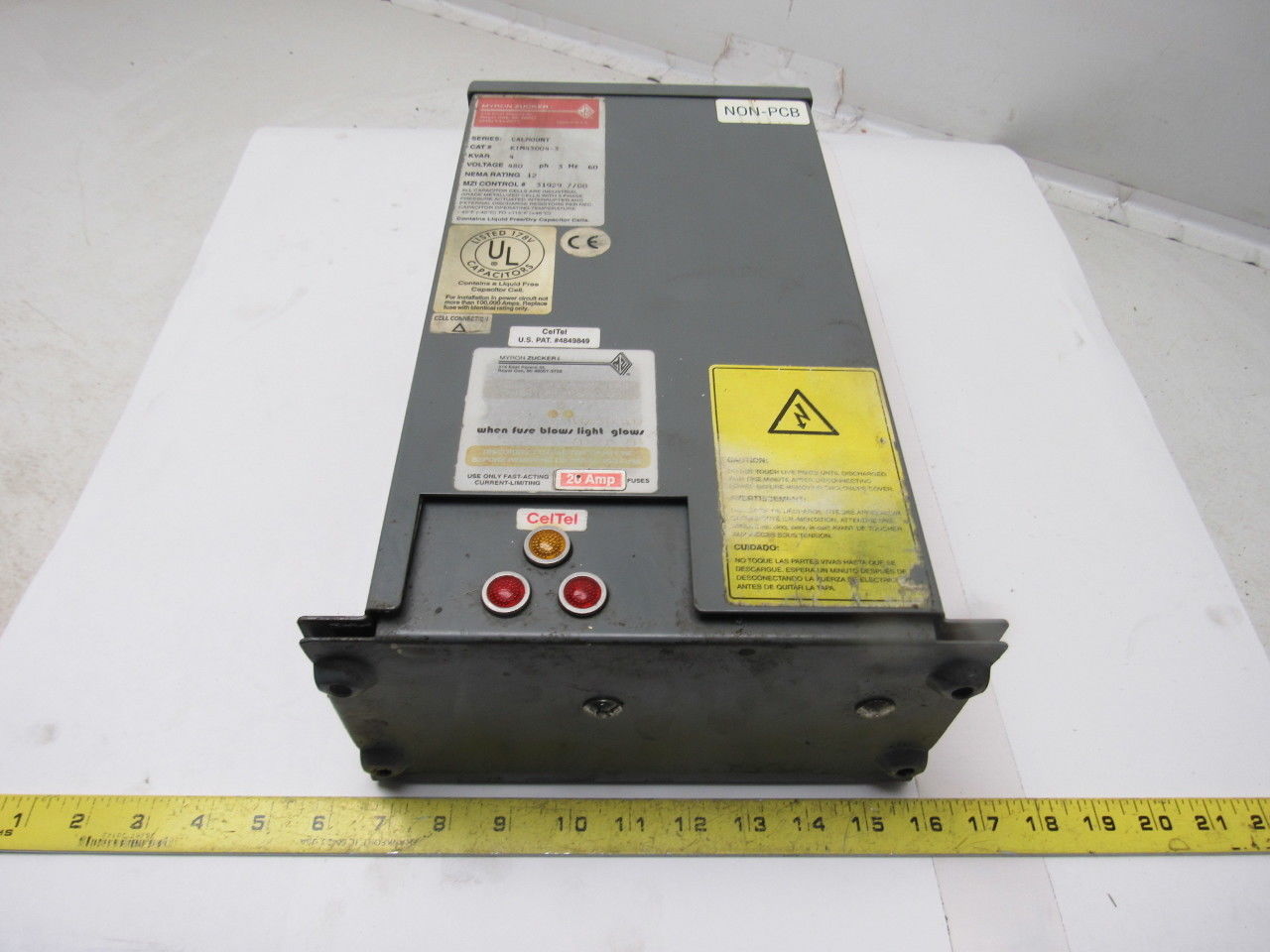 Myron Zucker KIM43004-3 Calmount 4 KVAR Capacitor 480V 3Ph 60Hz NEMA 12