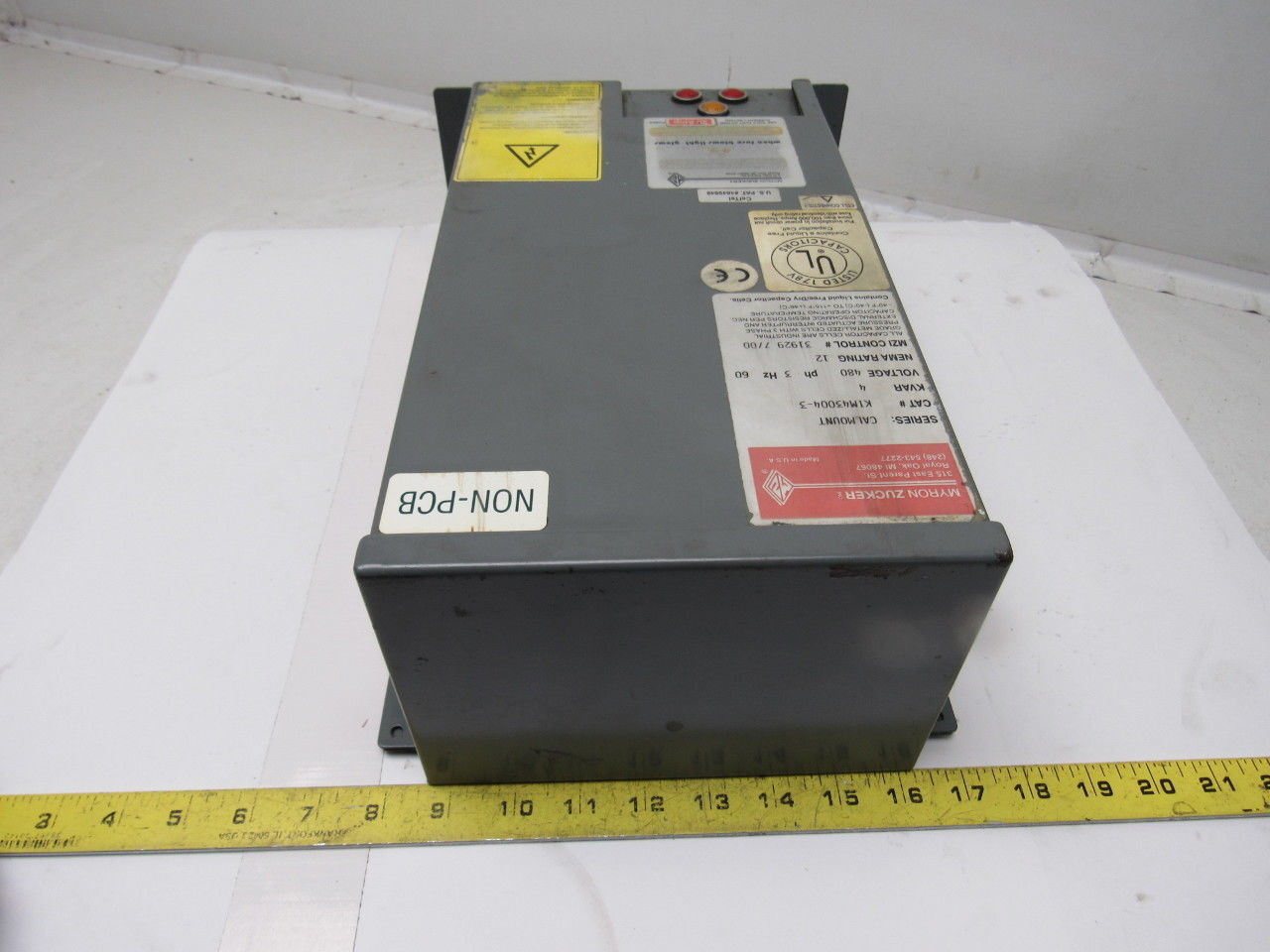 Myron Zucker KIM43004-3 Calmount 4 KVAR Capacitor 480V 3Ph 60Hz NEMA 12