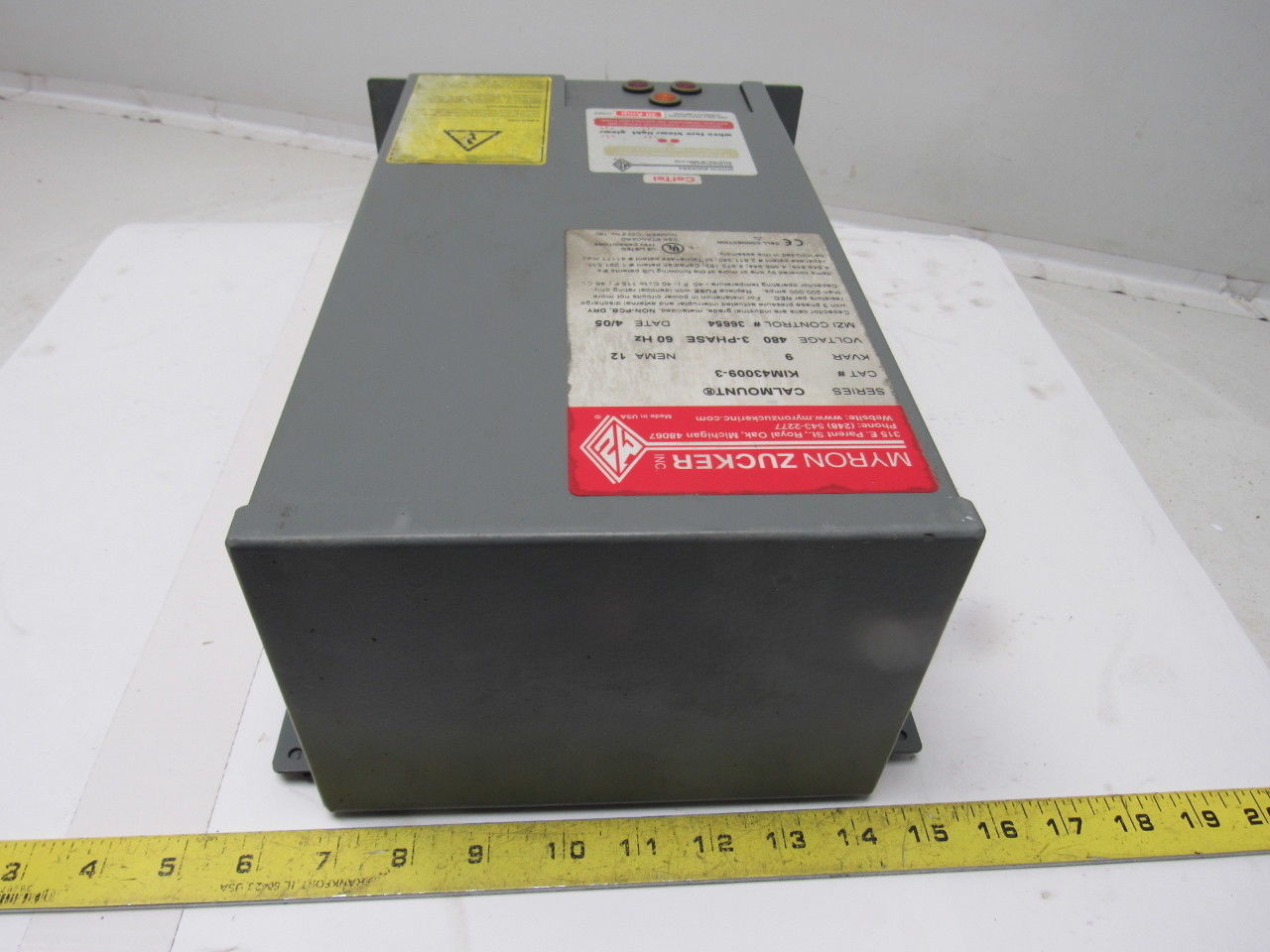 Myron Zucker KIM43009-3  9 KVAR Capacitor 480V 3Ph 60Hz NEMA 12