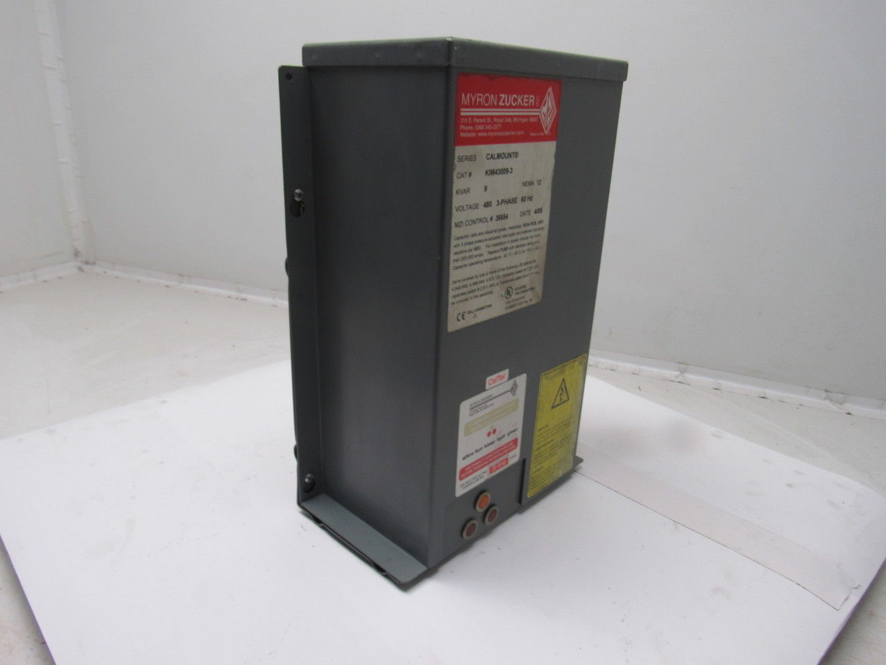 Myron Zucker KIM43009-3  9 KVAR Capacitor 480V 3Ph 60Hz NEMA 12