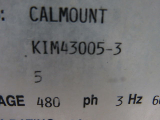 Myron Zucker KIM43005-3 Calmount 5 KVAR Capacitor 480V 3Ph 60Hz NEMA 12