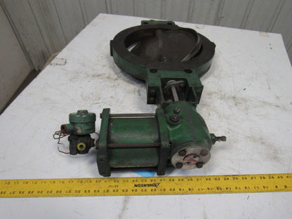 Fisher Type 7810 Size 14 Class 150 90° Rotation Disc Shut Off Valve W/ Actuator