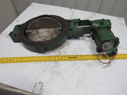 Fisher Type 7810 Size 14 Class 150 90° Rotation Disc Shut Off Valve W/ Actuator