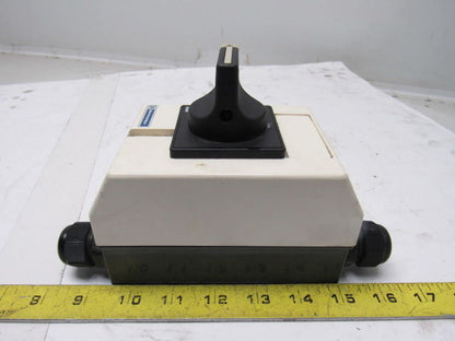 Telemecanique V02 10A Switch W/Aux Contacts & Enclosure