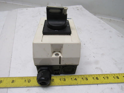 Telemecanique V02 10A Switch W/Aux Contacts & Enclosure