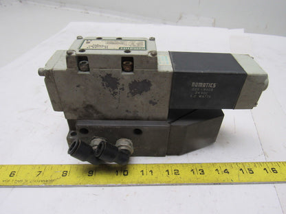 Numatics 13SA43AM056Y61 Pneumatic Air Solenoid Valve 24VDC W/manifold Block
