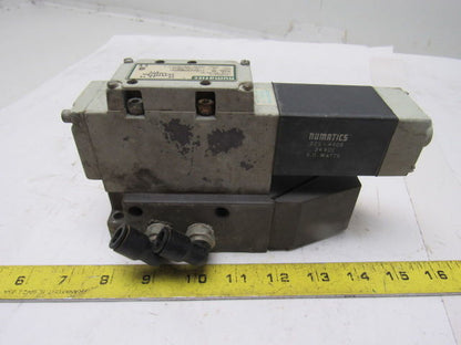 Numatics 13SA43AM056Y61 Pneumatic Air Solenoid Valve 24VDC W/manifold Block