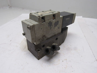 Numatics 13SA43AM056Y61 Pneumatic Air Solenoid Valve 24VDC W/manifold Block