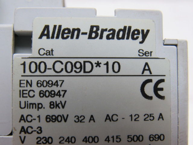 Allen Bradley 700-C09D*10 Ser A Contactor  24VDC Coil