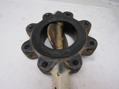 Stockham LG712-BS3-EM 4" Lug Type Butterfly Valve W/Manual Hand Lever Actuated