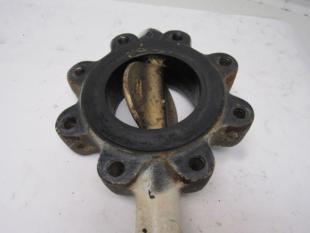 Stockham LG712-BS3-EM 4" Lug Type Butterfly Valve W/Manual Hand Lever Actuated