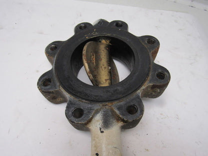 Stockham LG712-BS3-EM 4" Lug Type Butterfly Valve W/Manual Hand Lever Actuated