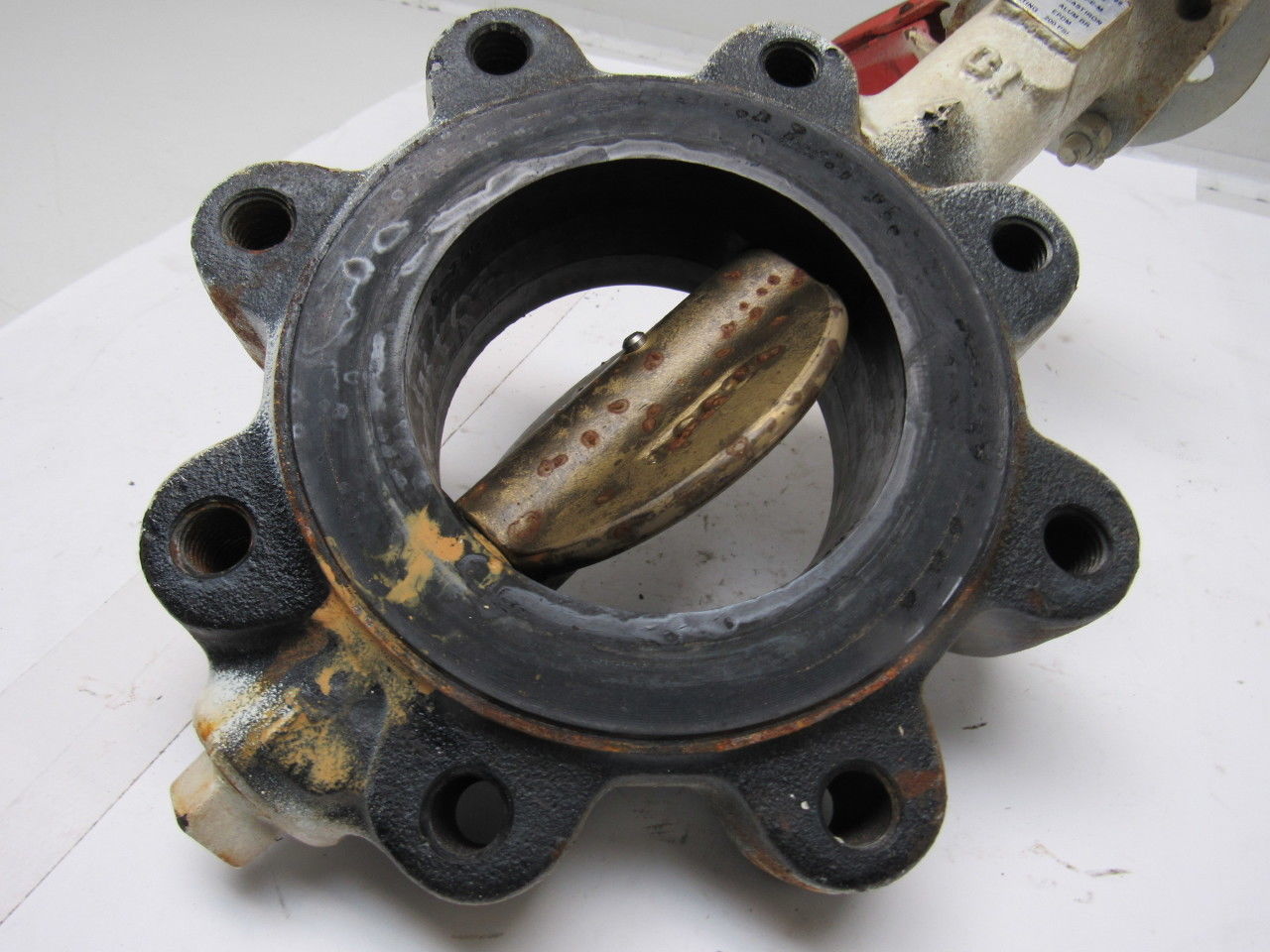 Stockham LG712-BS3-EM 4" Lug Type Butterfly Valve W/Manual Hand Lever Actuated