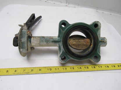 Stockham LG712-BS3-EM 3" Lug Type Butterfly Valve W/Manual Hand Lever Actuated