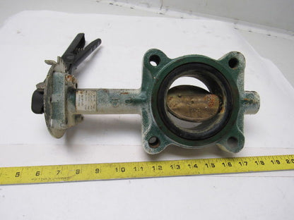 Stockham LG712-BS3-EM 3" Lug Type Butterfly Valve W/Manual Hand Lever Actuated