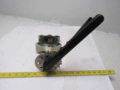Stockham LG712-BS3-EM 2-1/2" Lug Type Butterfly Valve W/Hand Lever Actuated
