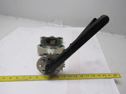 Stockham LG712-BS3-EM 2-1/2" Lug Type Butterfly Valve W/Hand Lever Actuated