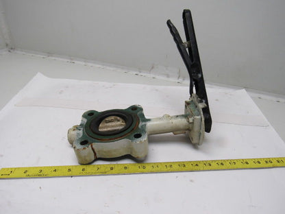 Stockham LG712-BS3-EM 2-1/2" Lug Type Butterfly Valve W/Hand Lever Actuated