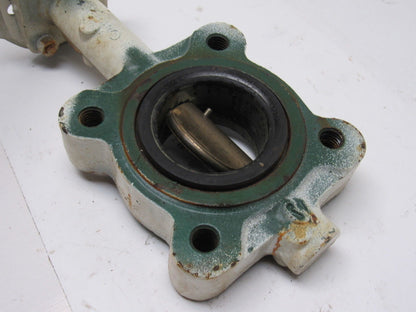 Stockham LG712-BS3-EM 2-1/2" Lug Type Butterfly Valve W/Hand Lever Actuated