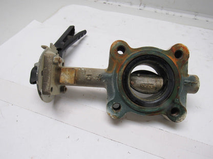 Stockham LG712-BS3-EM 2-1/2" Lug Type Butterfly Valve W/Hand Lever Actuated