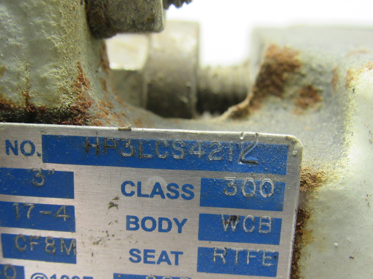 Milwaukee HP3LCS4211 3" Lug Type Butterfly Valve 740PSI Bad Seat