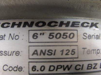 Technochyeck 6" 5050 Wafer Check Valve