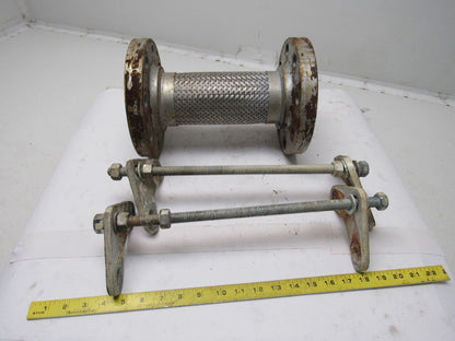 3"x 11-1/2" Stainless Steel Braided Bellows Expansion Joint