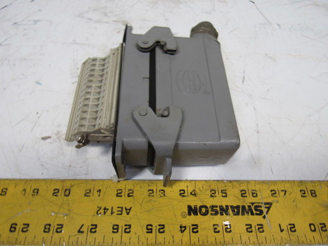 Harting HS12 24Pin 16A 380V Male Female Hinge Lock Cable Plug Ends