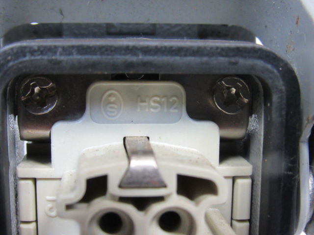 Harting HS12 24Pin 16A 380V Male Female Hinge Lock Cable Plug Ends