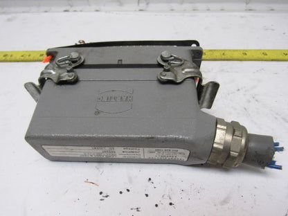 Harting HS12 24Pin 16A 380V Male Female Hinge Lock Cable Plug Ends W/Gasket