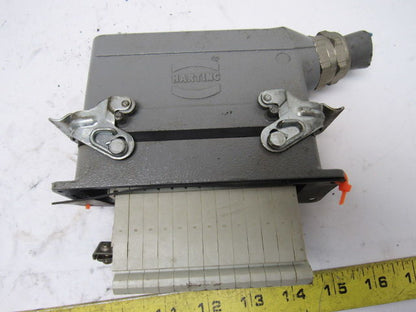 Harting HS12 24Pin 16A 380V Male Female Hinge Lock Cable Plug Ends W/Gasket