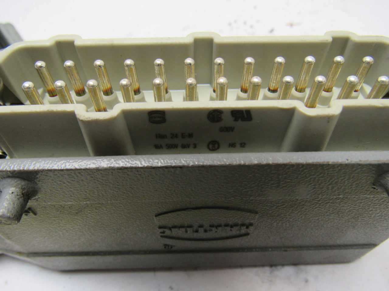 Harting HS12 24Pin 16A 380V Male Female Hinge Lock Cable Plug Ends no Gasket
