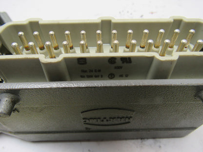 Harting HS12 24Pin 16A 380V Male Female Hinge Lock Cable Plug Ends no Gasket