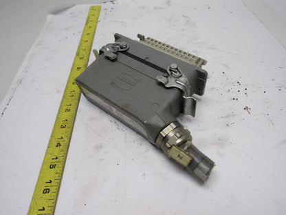 Harting HS12 24Pin 16A 380V Male Female Hinge Lock Cable Plug Ends no Gasket