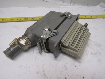 Harting HS12 24Pin 16A 380V Male Female Hinge Lock Cable Plug Ends no Gasket