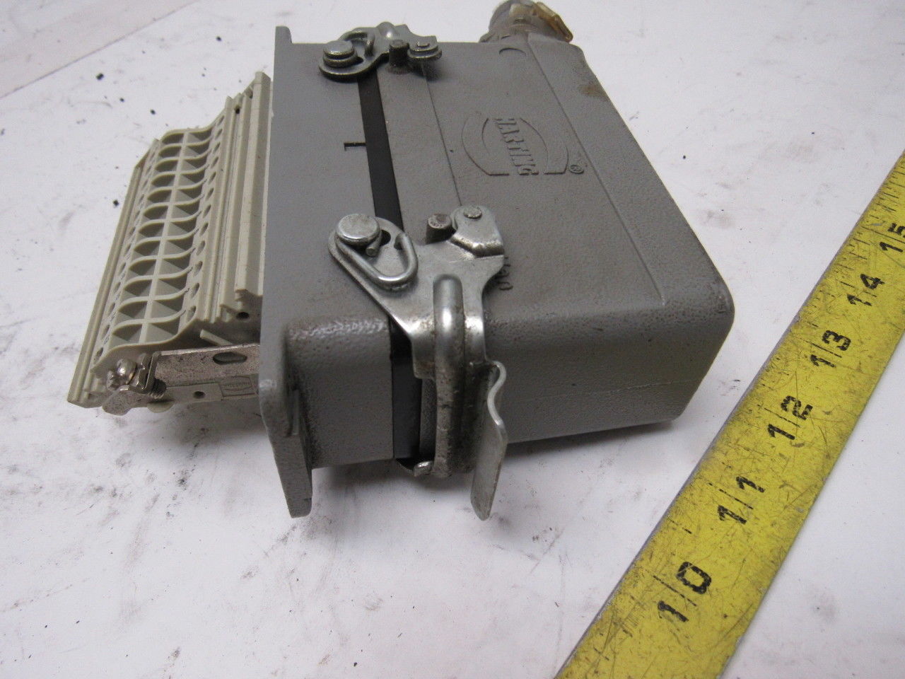 Harting HS12 24Pin 16A 380V Male Female Hinge Lock Cable Plug Ends no Gasket