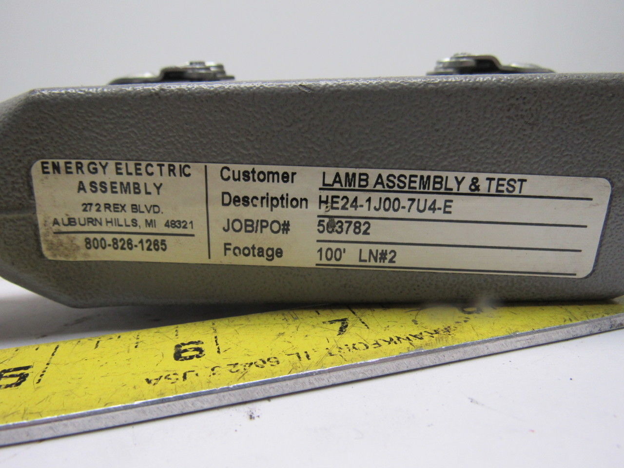 Harting HS12 24Pin 16A 380V Male Female Hinge Lock Cable Plug Ends no Gasket