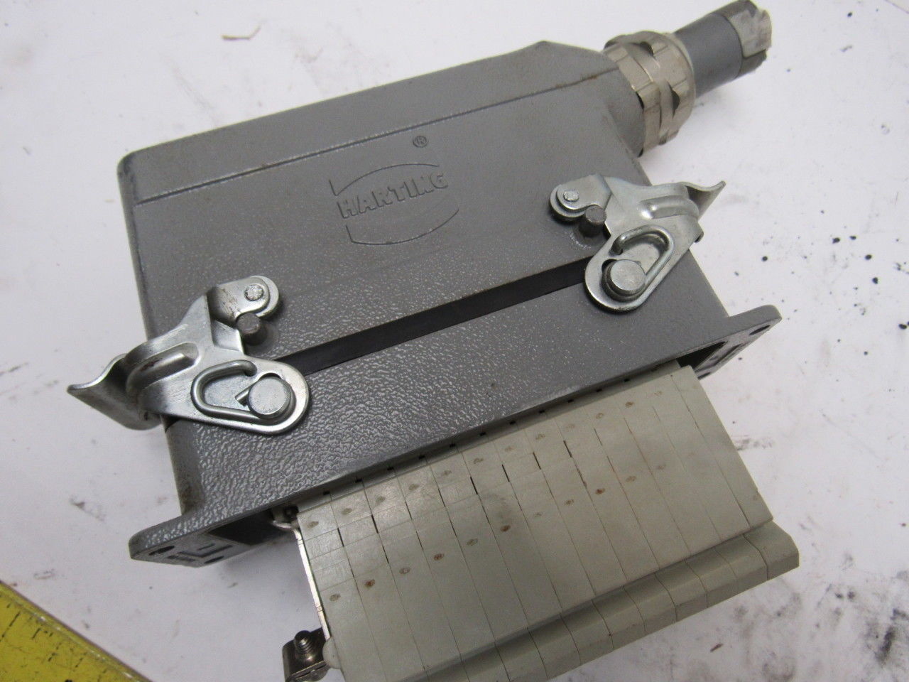 Harting HS12 24Pin 16A 380V Male Female Hinge Lock Cable Plug Ends no Gasket