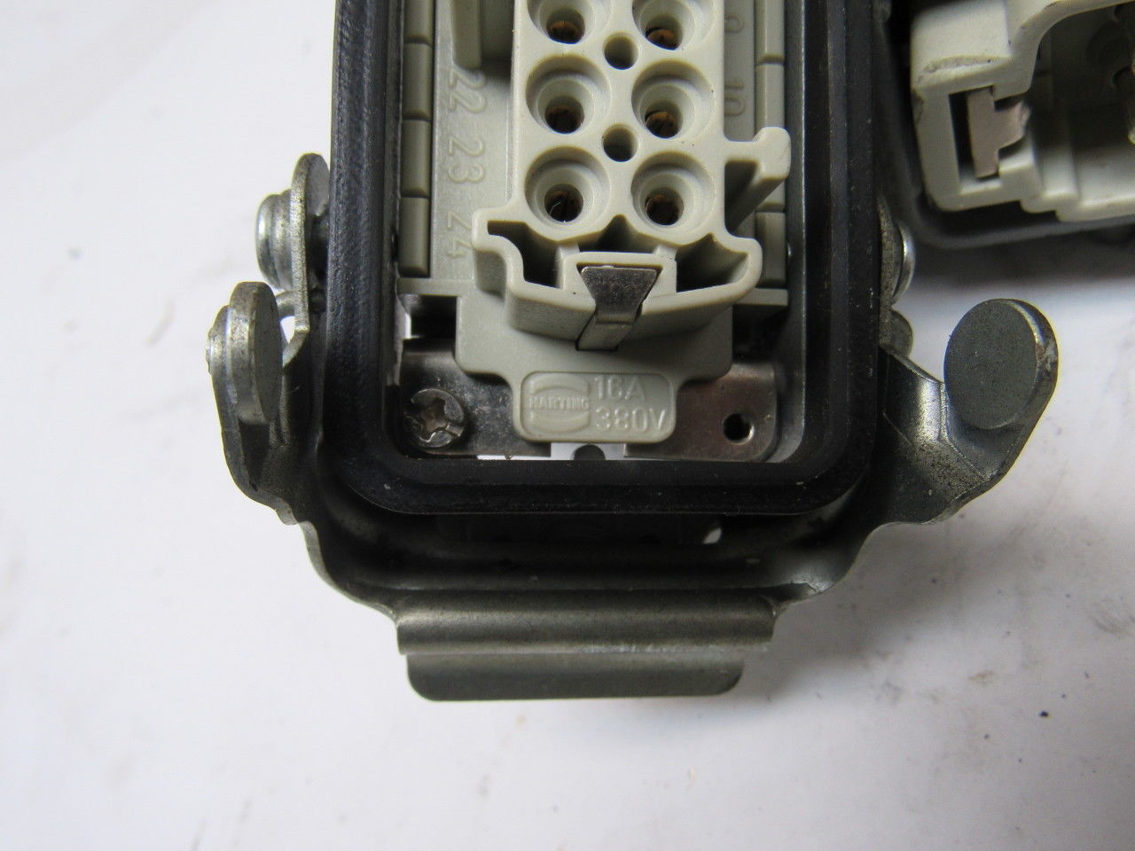 Harting HS12 24Pin 16A 380V Male Female Hinge Lock Cable Plug Ends no Gasket