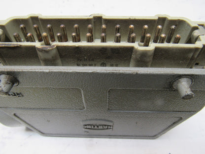 Harting HS12 24Pin 16A 380V Male Female Hinge Lock Cable Plug Ends W/Gasket