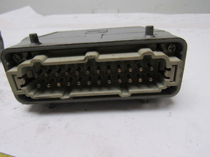 Harting HS12 24Pin 16A 380V Male Female Hinge Lock Cable Plug Ends W/Gasket