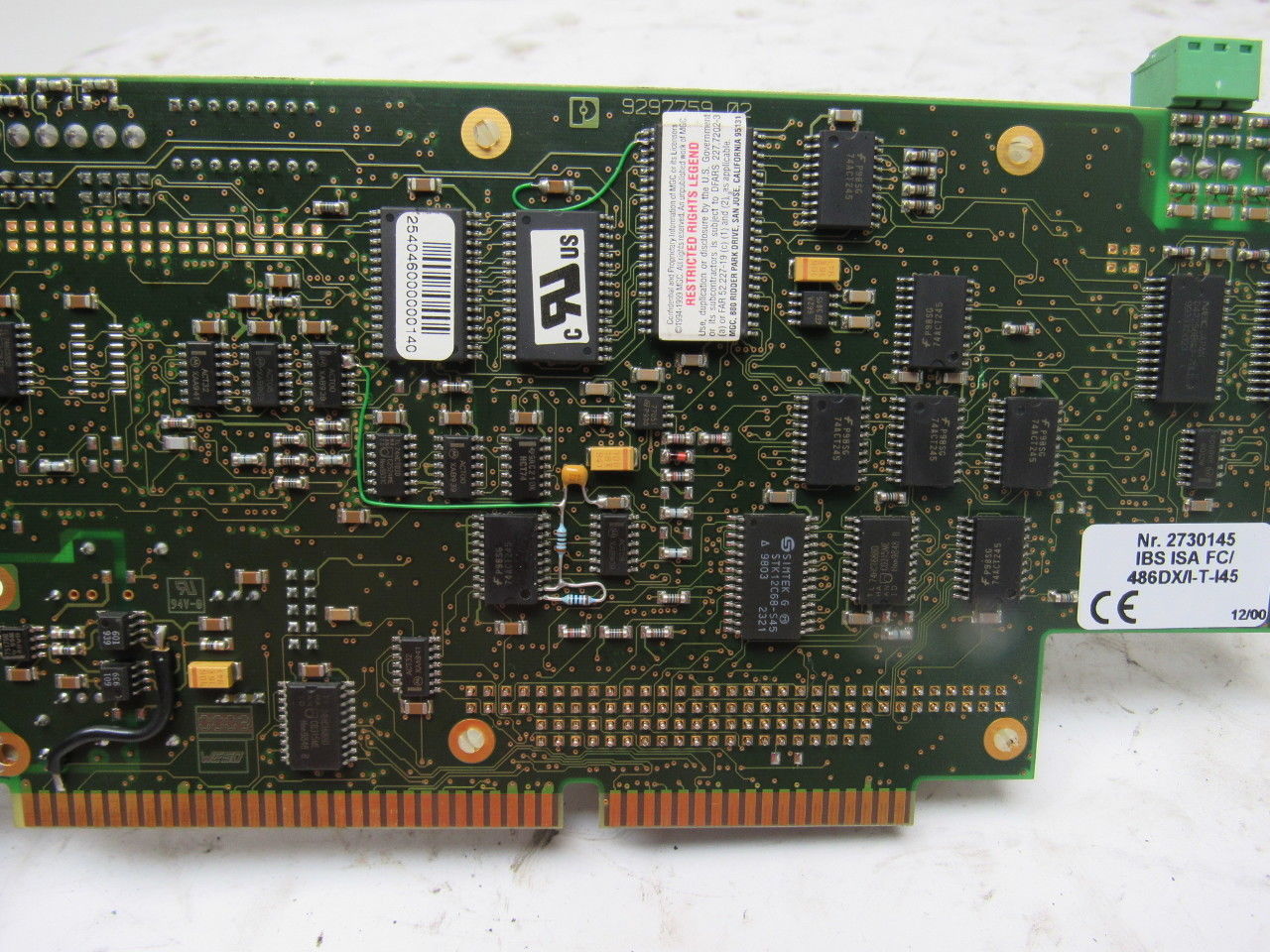 Phoenix Contact 2730145 IBS ISA FC/486DX/I-T-I45 Circuit Board Card