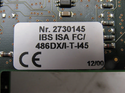 Phoenix Contact 2730145 IBS ISA FC/486DX/I-T-I45 Circuit Board Card